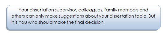 Selecting Research Area